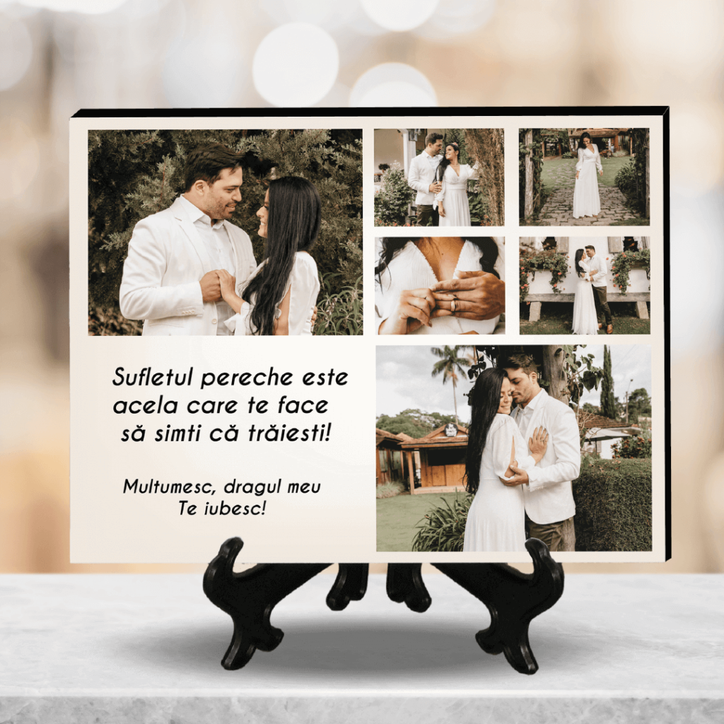 Plachet Foto Personalizat Cu Poze I Mesaj Printbox