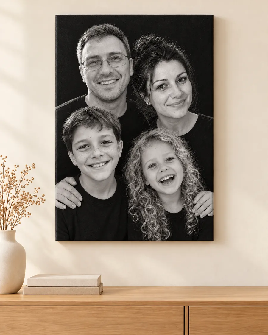 Portret de familie stil studio
