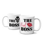 Set 2 căni cuplu personalizate - The Boss
