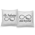 Set două perne personalizate pentru cupluri - Infinity
