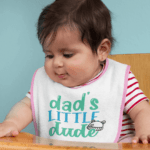 Bavețică Personalizată cu design - Dad's little dude