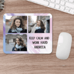 Mouse Pad Personalizat cu 3 poze și text