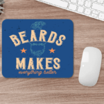 Mouse Pad Personalizat cu design "Beards"