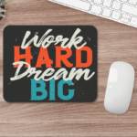 Mouse Pad Personalizat cu design "Work Hard"