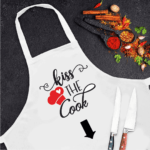 Șorț Personalizat cu design "Kiss the cook"