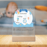 Plachetă Acrilică Personalizată - Baby Boy Promisiune