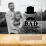 Plachetă Acrilică Personalizată - Hero Dad