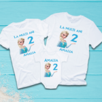 Set 2 Tricouri Personalizate + Body - Elsa