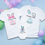 Set 2 Tricouri Personalizate + Body - Primul Paște Baby Boy