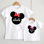 Set Tricouri Mamă-Fiică Personalizate - Minnie Me