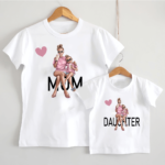 Set Tricouri Mamă-Fiică Personalizate - Mom and Daughter