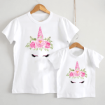 Set Tricouri Mamă-Fiică Personalizate - Unicorn