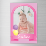 Magnet Personalizat cu o poză și nume - Baby Girl 10x15cm