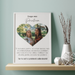 Tablou Personalizat pentru Prietenă - cu o poză și mesaj - 30x40cm
