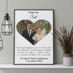 Tablou Personalizat pentru Soț - cu o poză și mesaj - 30x40cm