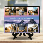 Plachetă Foto Personalizată cu 6 poze și mesaj - Mountain Dream
