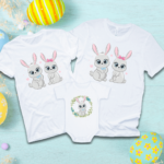 Set 2 Tricouri Personalizate + Body – Easter Time Baby Boy