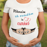 Tricou Personalizat pentru graviduțe - Gemeni