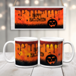 Cană Personalizată Halloween - Dark Pumpkin