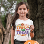 Tricou pentru copii personalizat Halloween - Trick or Treat