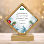 Ramă Foto Bambus Personalizată cu mesaj – Christmas