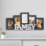 Ramă Foto FAMILY Personalizată cu 4 poze și mesaj