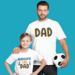 Set Tricouri Tată-Fiu Personalizate – Handsome