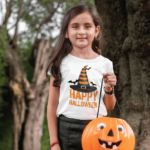 Tricou pentru copii personalizat Happy Halloween