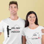 Set Tricouri Cuplu Personalizate – Fishing