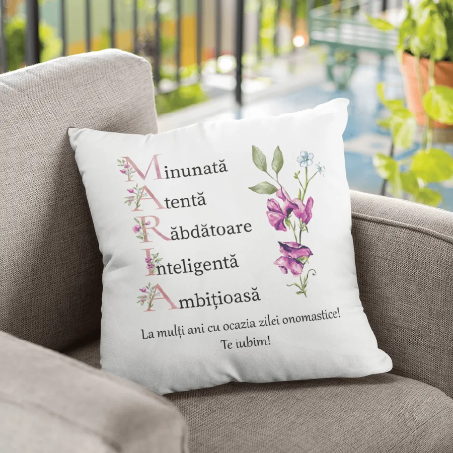 Pernă Personalizată pentru Maria