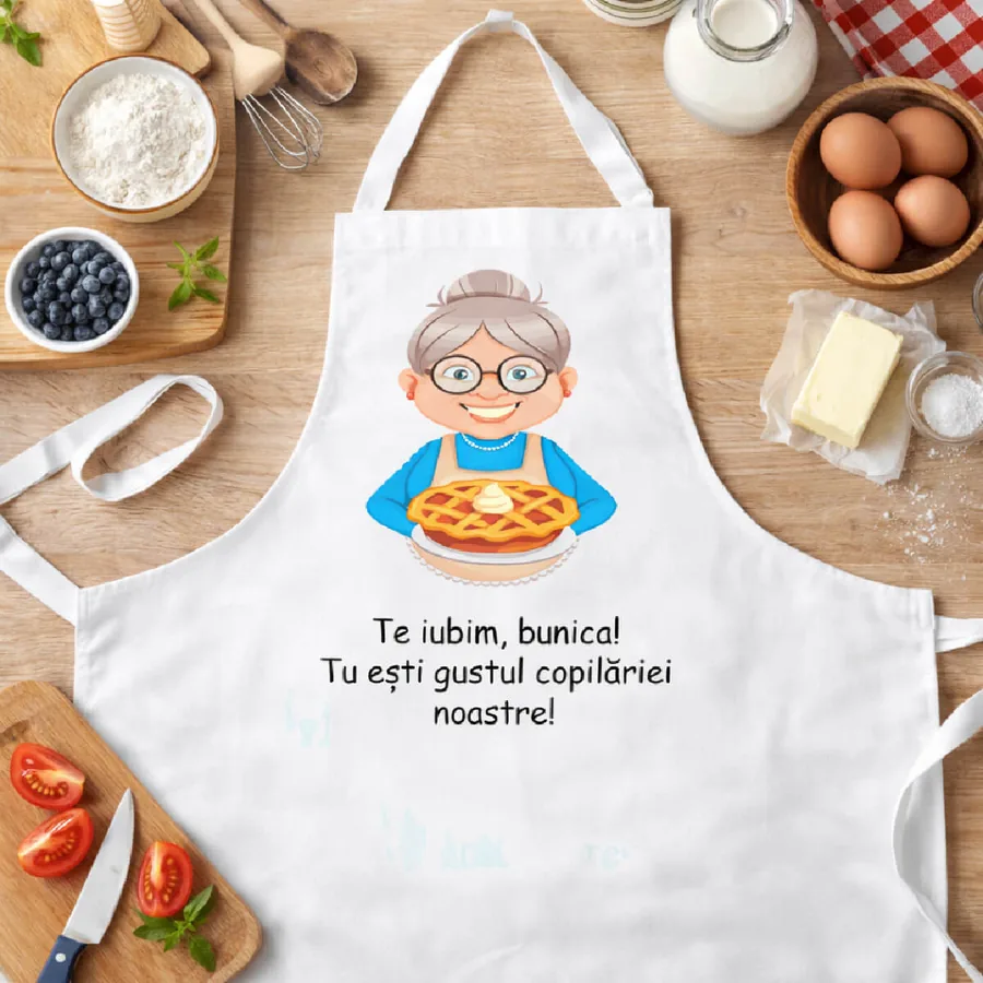 Șorț Personalizat pentru bunica