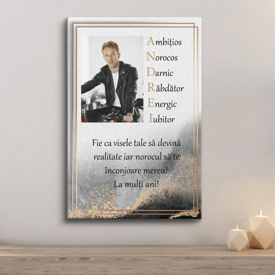 Tablou Canvas Personalizat pentru Andrei