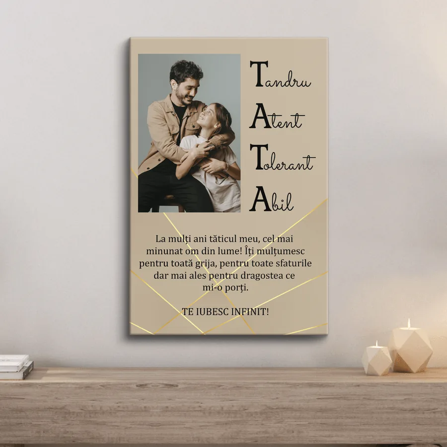 Tablou Canvas pentru Tata
