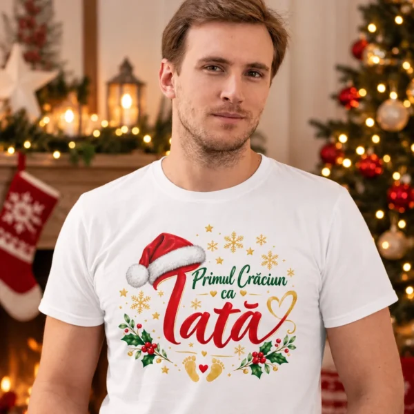 tricou-personalizat-tată-de-crăciun-printbox